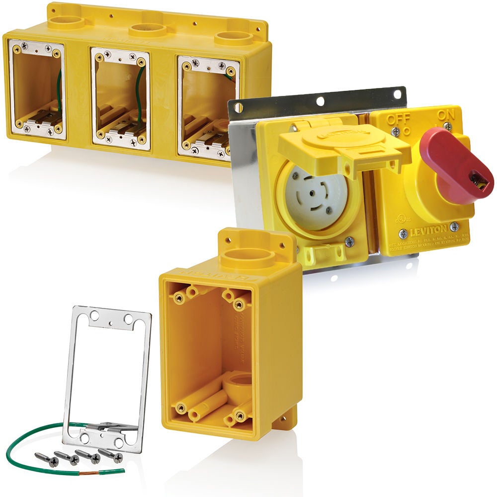 Groupe de boîtes FD avec boîtes Wetguard en PVC rigide et acier inoxydable