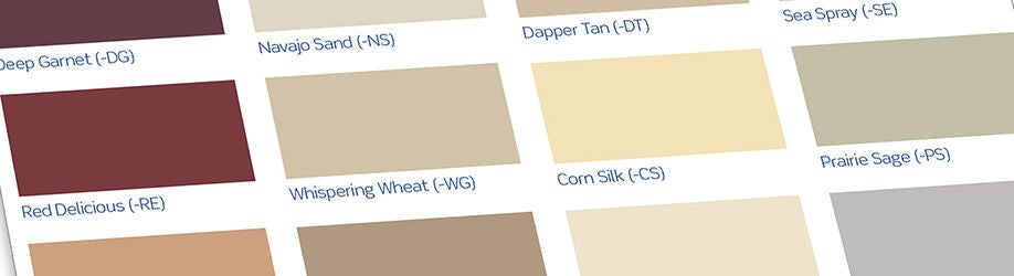 Palette de couleurs Renu