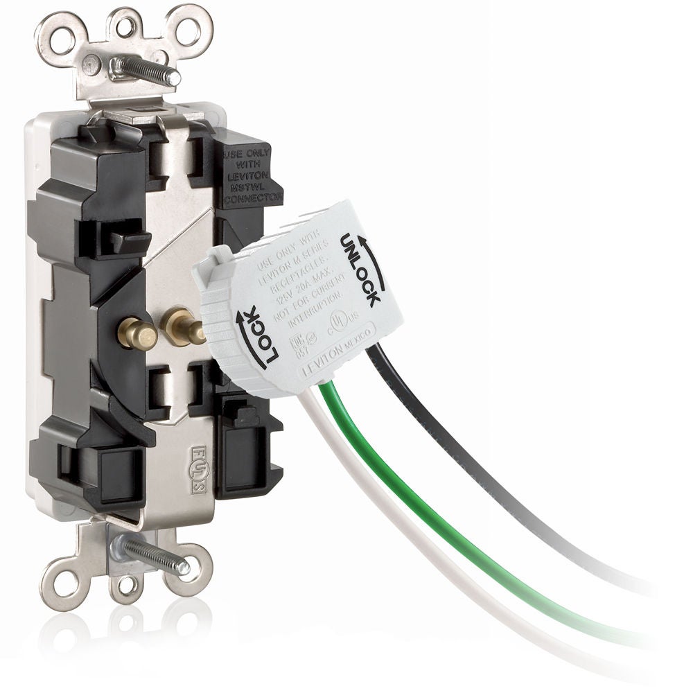 Module Lev-lok fixé à l'arrière de la prise